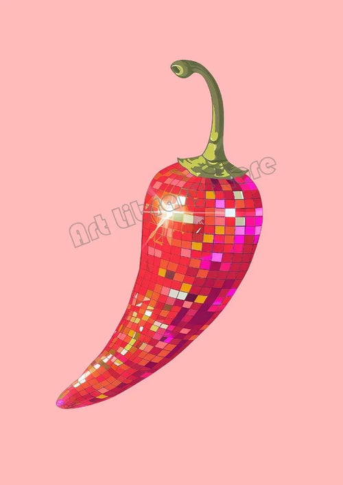 affiche de boule disco abstraite rétro pour décoration murale