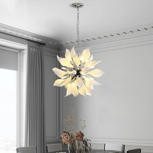 lustre de luxe moderne en céramique pétale pour utilisation magasin - vue 2 sur 9
