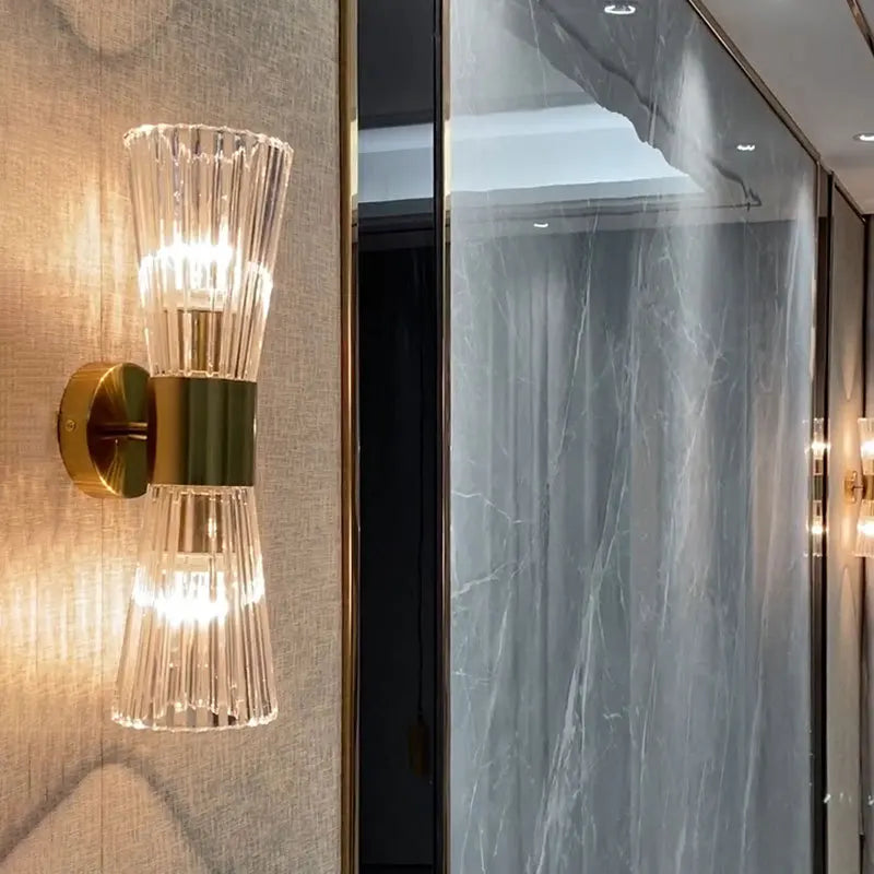 applique murale post-moderne en cristal décorative de luxe - vue 5 sur 7