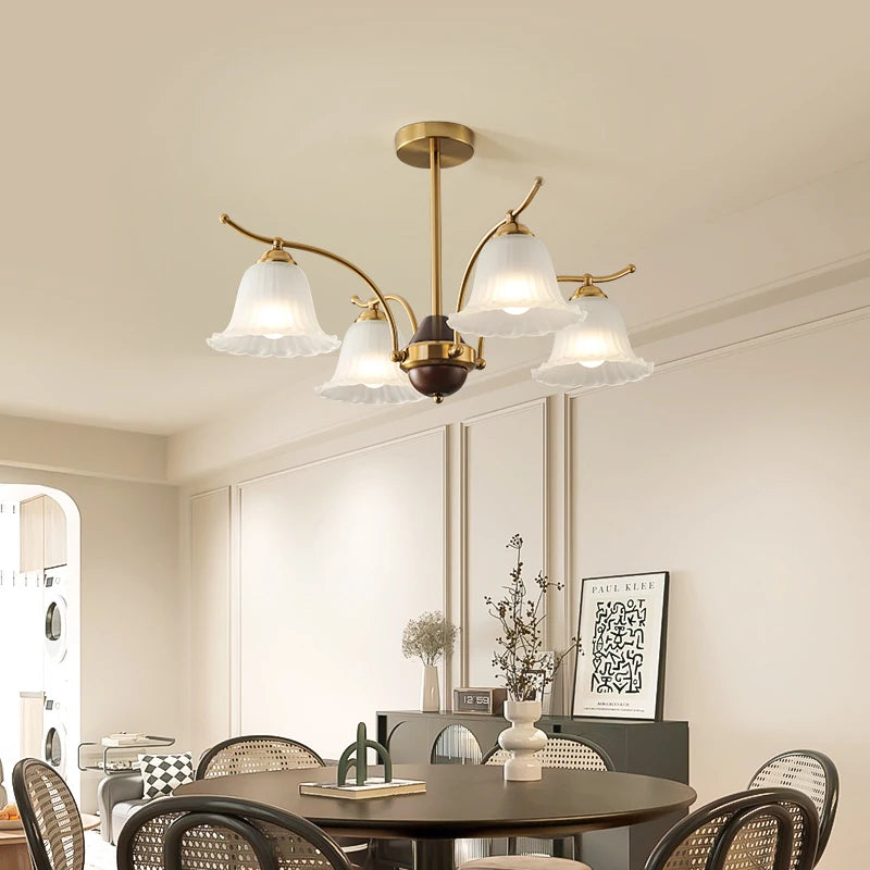 lustre rétro élégant pour un éclairage classique et raffiné - vue 6 sur 9