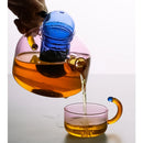 Théière verre résistant chaleur filtre intégré style minimaliste