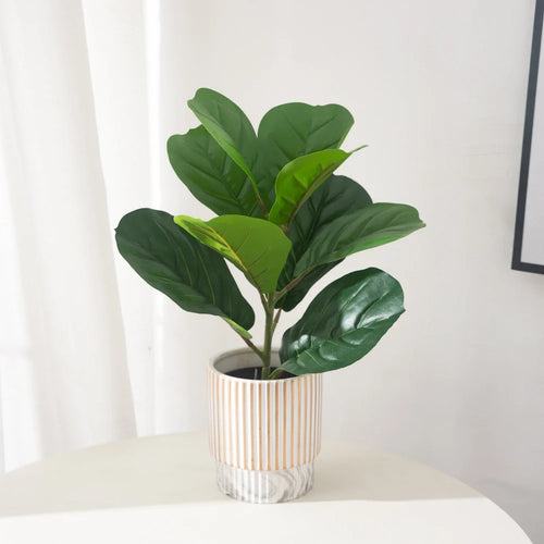 plantes artificielles ficus en plastique pour décoration intérieure et extérieure - vue 4 sur 5