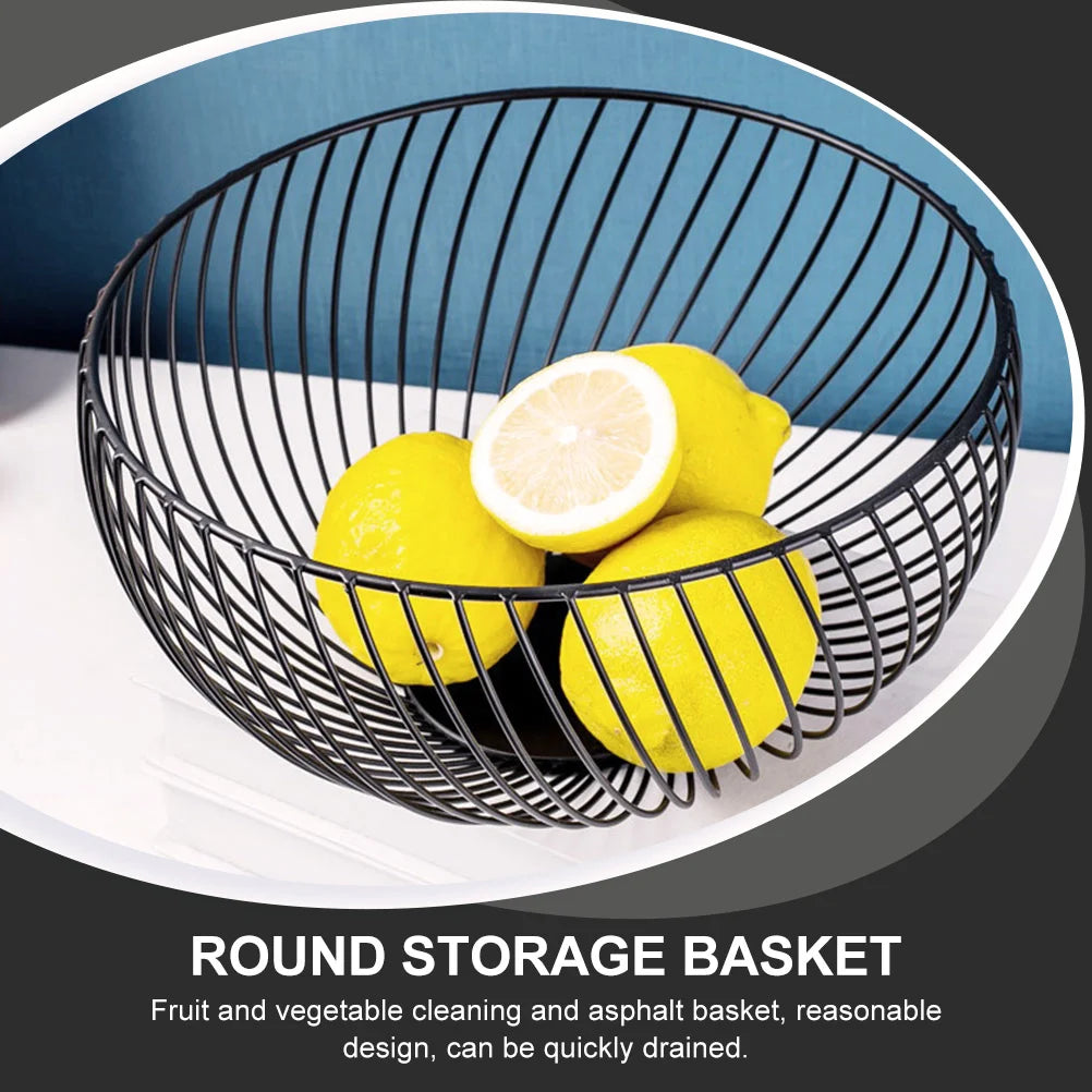 panier en fil de fer pour fruits et rangement polyvalent - vue 7 sur 7