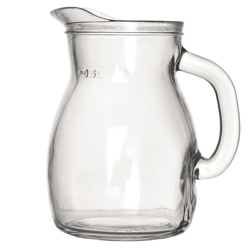 Carafe verre avec poignée 500 ml style moderne