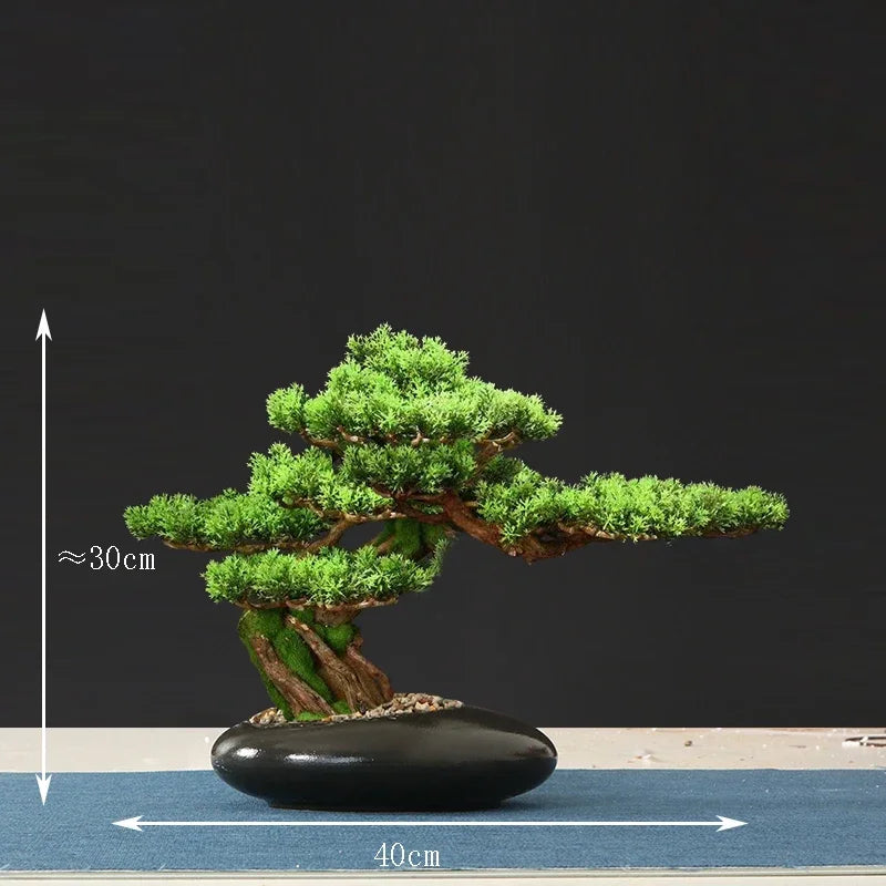 décoration intérieure faux arbre bonsaï style chinois pour intérieur et extérieur - vue 4 sur 22