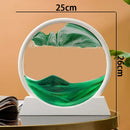 sablier en verre 3d paysage de sable en mouvement décoration artistique