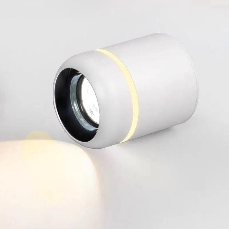 New dimmable LED Downlight ceiling light 7W 9W 12W 15W Nordic surface mounted COB spotlight, indoor background wall lighting - vue 4 sur 8