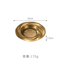 Assiette creuse retro acier inoxydable style restaurant