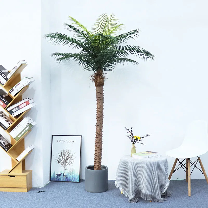 cocotier artificiel grande plante verte pour décoration intérieure - vue 5 sur 15