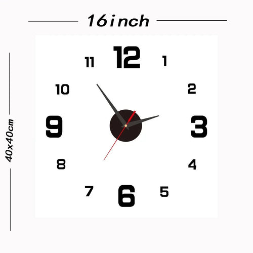 horloge murale silencieuse à piles design moderne pour tous les espaces - vue 13 sur 16