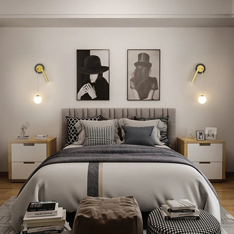 appliques murales led modernes à double tête décoratives pour la maison - vue 4 sur 14
