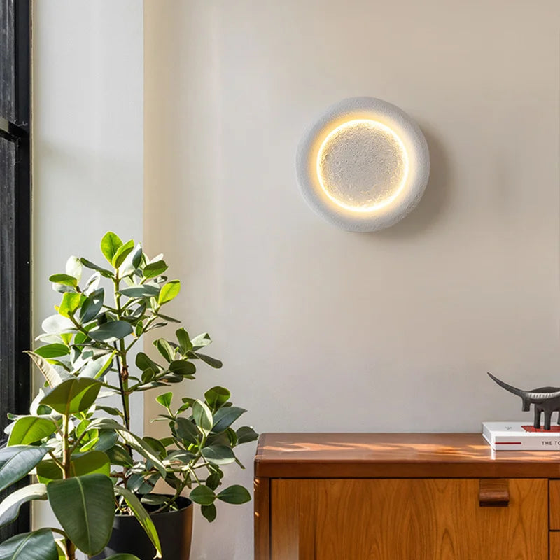 applique murale créative pleine lune étoilée pour intérieur décoratif - vue 5 sur 6