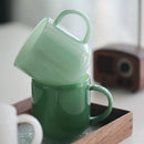 Tasse verre borosilicate retro style saphir resistante chaleur