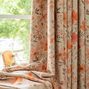Rideau occultant motif floral moderne pour salon chambre