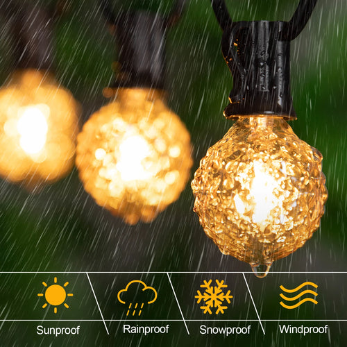 guirlande lumineuse d'extérieur connectable décorative pour jardin noël - vue 6 sur 7