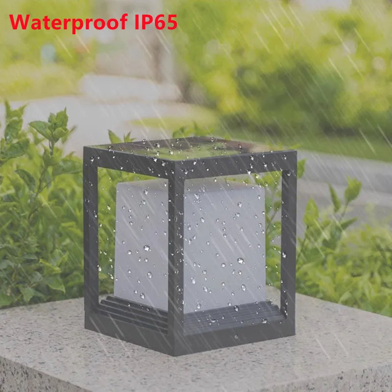 lampe de jardin solaire avec intensité variable et télécommande - vue 4 sur 12