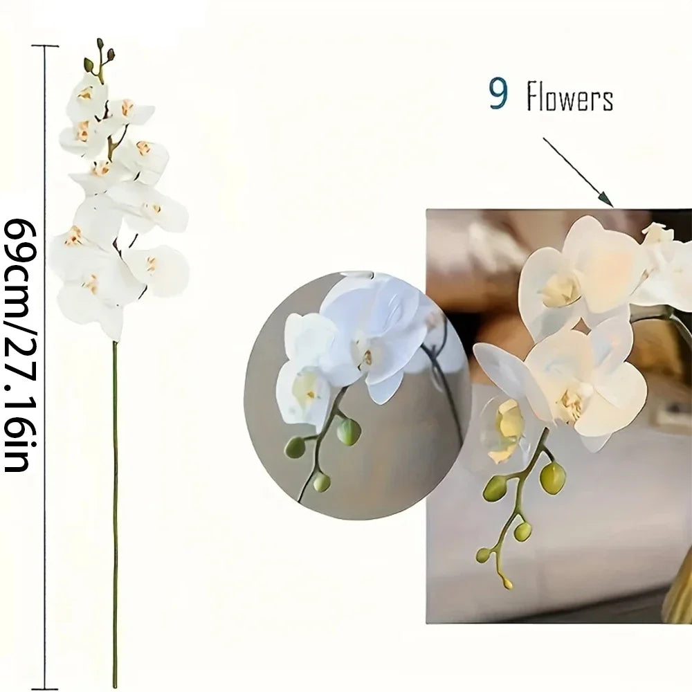 branches de fleurs artificielles orchidées pour décoration et événements - vue 6 sur 11