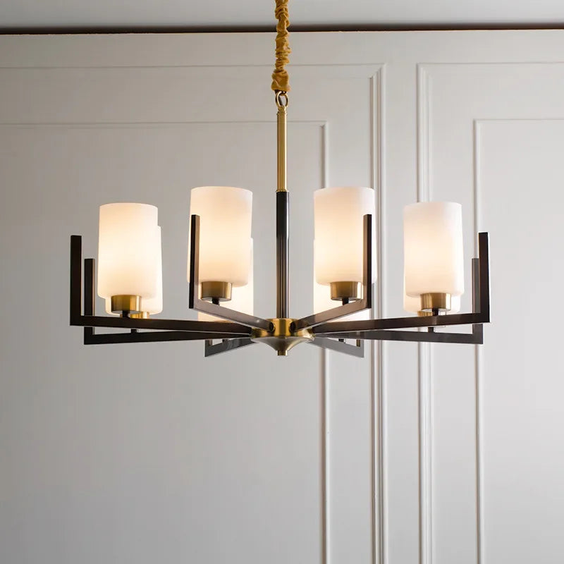lustre style chinois rétro led design luxe suspension luminaire - vue 2 sur 16