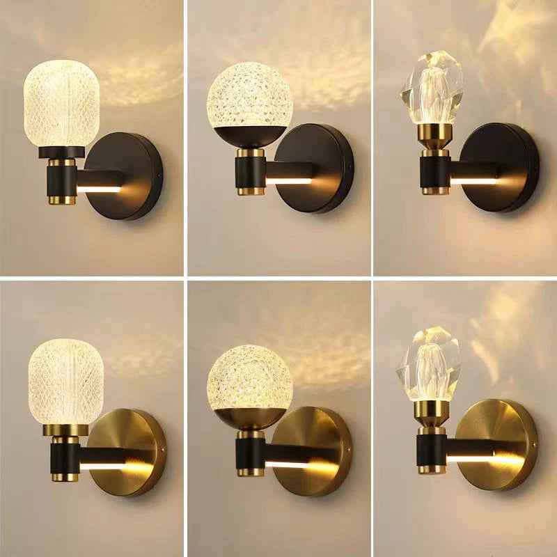 applique murale de luxe à led design moderne chaleureux décoratif - vue 4 sur 12