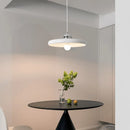 Suspension design arrondi blanc maison