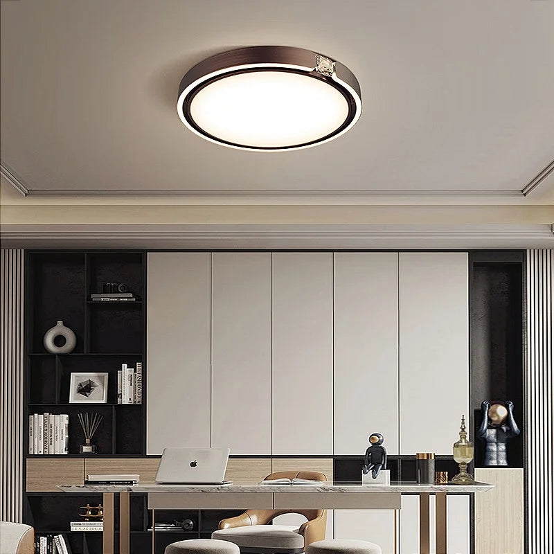 Plafonnier LED en diamant au design nordique haut de gamme - vue 4 sur 11