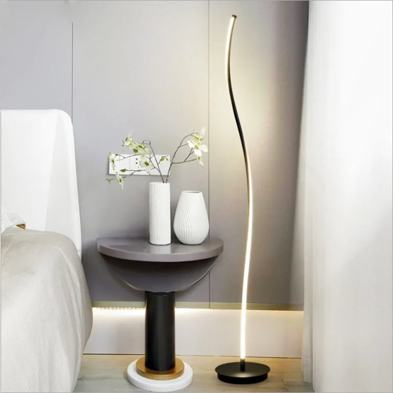 lampadaire led moderne nordique gel de silice simple
