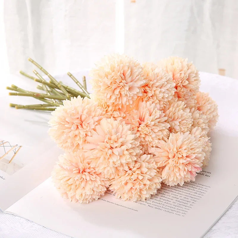 bouquet de fleurs artificielles pour décoration mariage et vases artisanaux - vue 14 sur 15