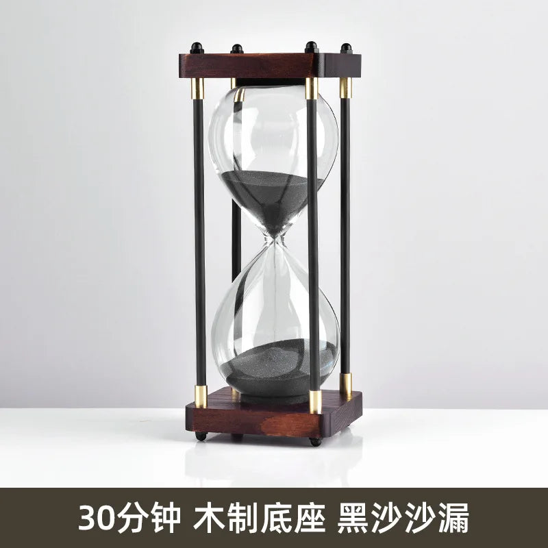 sablier en verre antichute pour enfants 30 minutes style rétro - vue 7 sur 17