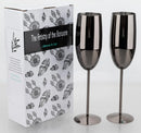 Verre champagne inox texturé coupe cocktail mariage fête