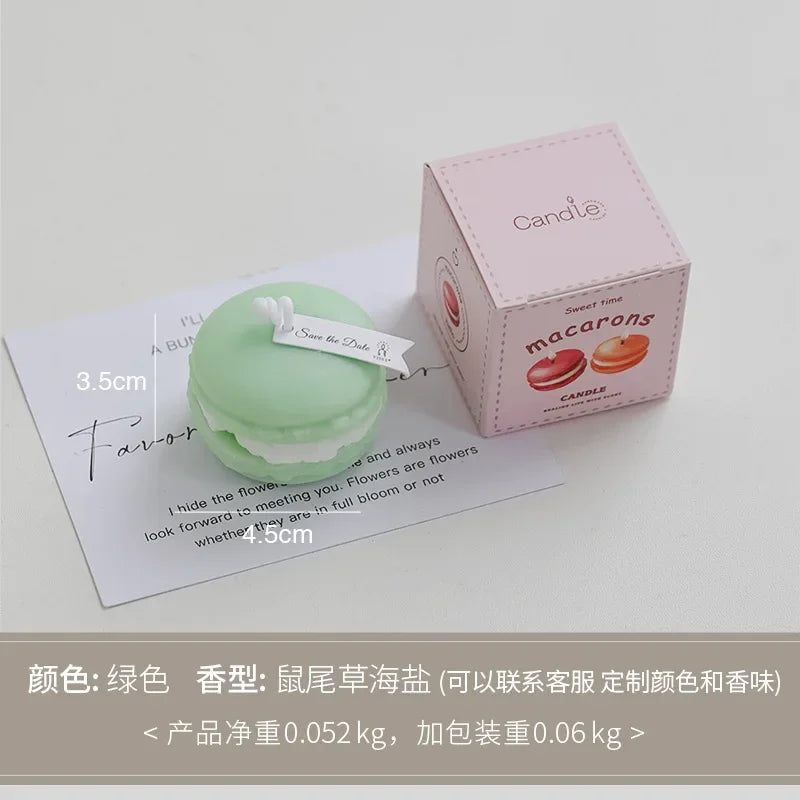 mini bougie parfumée macaron pour décoration intérieure et souvenirs - vue 13 sur 13