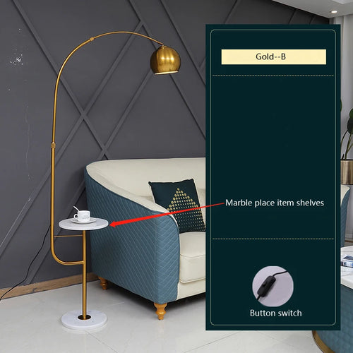lampadaire nordique simple moderne pour décoration intérieure - vue 9 sur 10