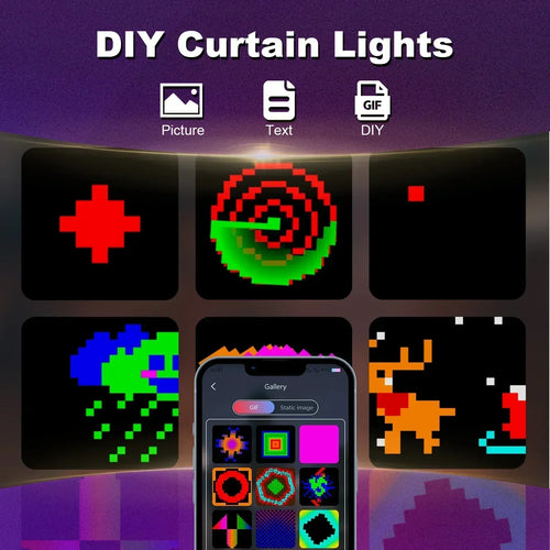 guirlande lumineuse intelligente 400 led bluetooth musique décorative