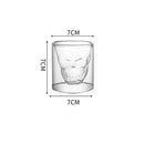 Verre cocktail forme crâne épais résistant bar