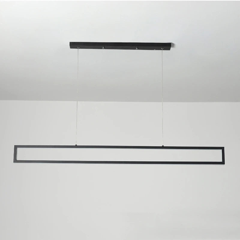 Modern LED black dimming living room light used for hanging decoration of restaurant, coffee shop, bar lighting fixtures - vue 6 sur 8