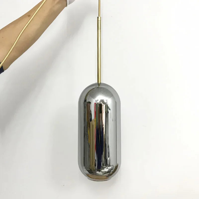 Suspension moderne nordique abat-jour en verre décoratif - vue 3 sur 13