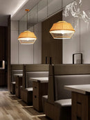 suspension luminaire en bambou pour restaurant hôtel