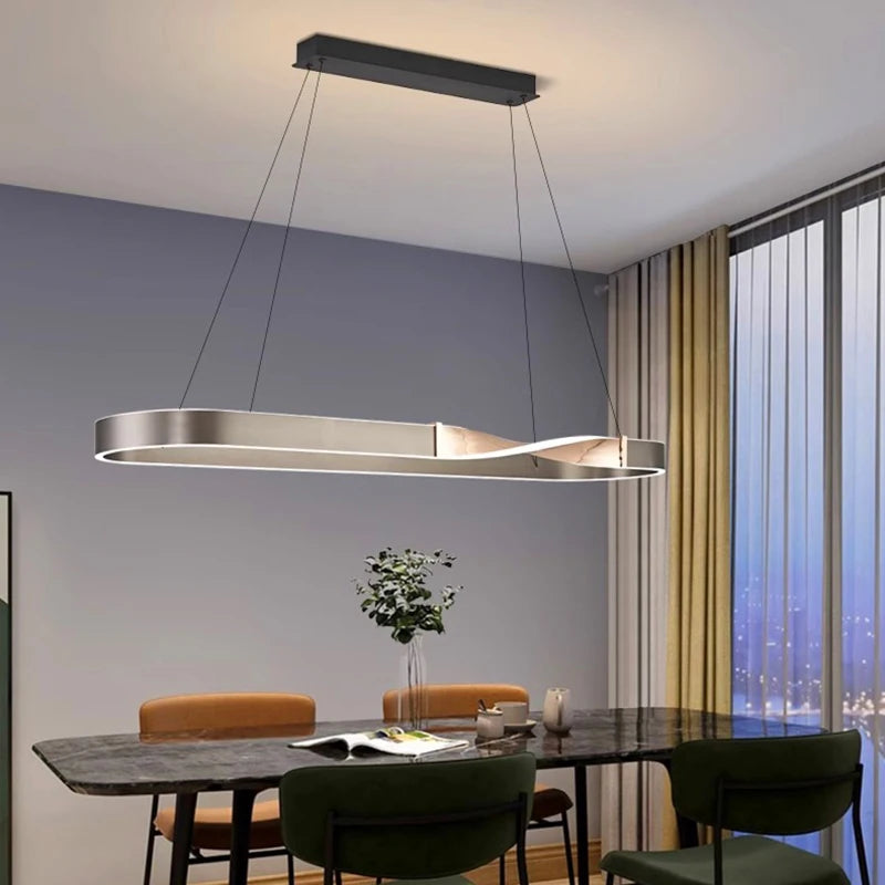 lustre led décoratif moderne suspension plafonnier éclairage intérieur