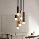 lampe suspendue en bois led décoration simple nordique