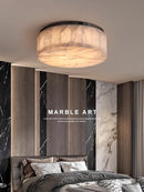 plafonnier led design moderne en marbre naturel haut de gamme