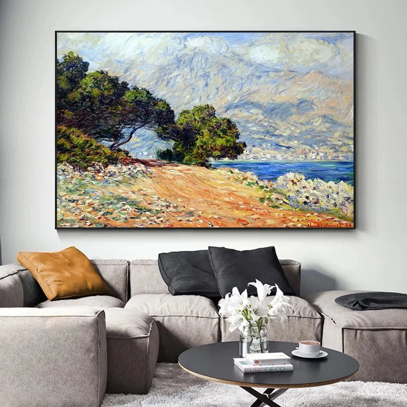 peintures impressionnistes célèbres de claude monet pour décoration murale