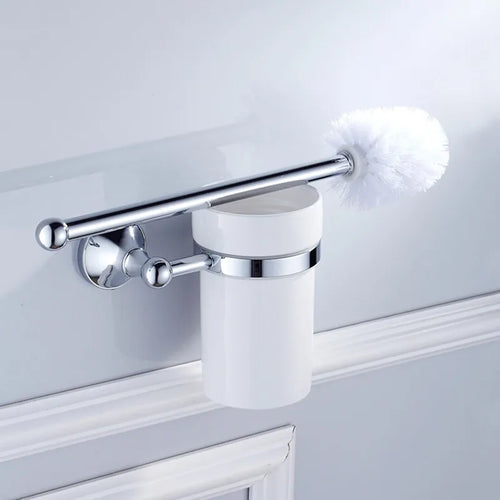 nouveau support de brosse de toilette en cuivre vintage avec fixation céramique