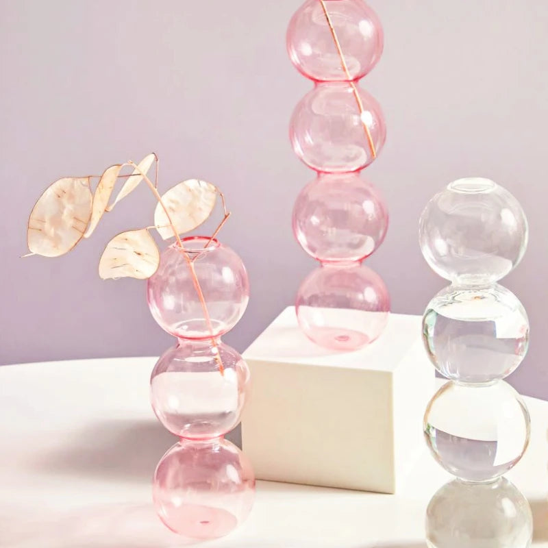 bougeoir en verre conique pour table de mariage et décoration nordique - vue 5 sur 28