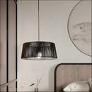 lustre nordique sandyha corde tissée lampes led suspendues