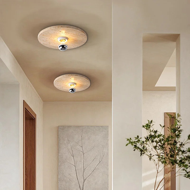 applique murale rétro en pierre naturelle avec éclairage led - vue 4 sur 8