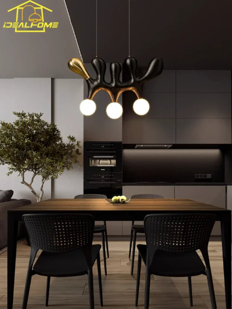 suspension traditionnelle en bois massif zen art décorative pour restaurant et bar - vue 6 sur 8