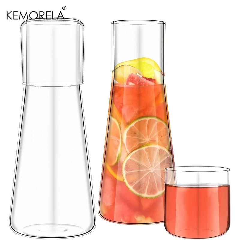 Carafe de chevet verre borosilicate avec gobelet