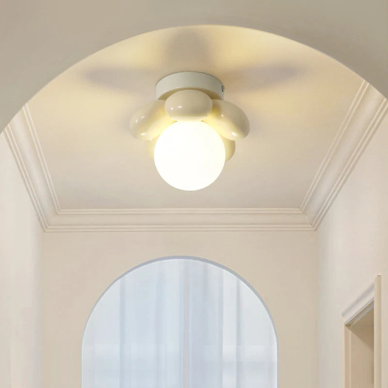 lustre suspension moderne en forme de fleur pour restaurant