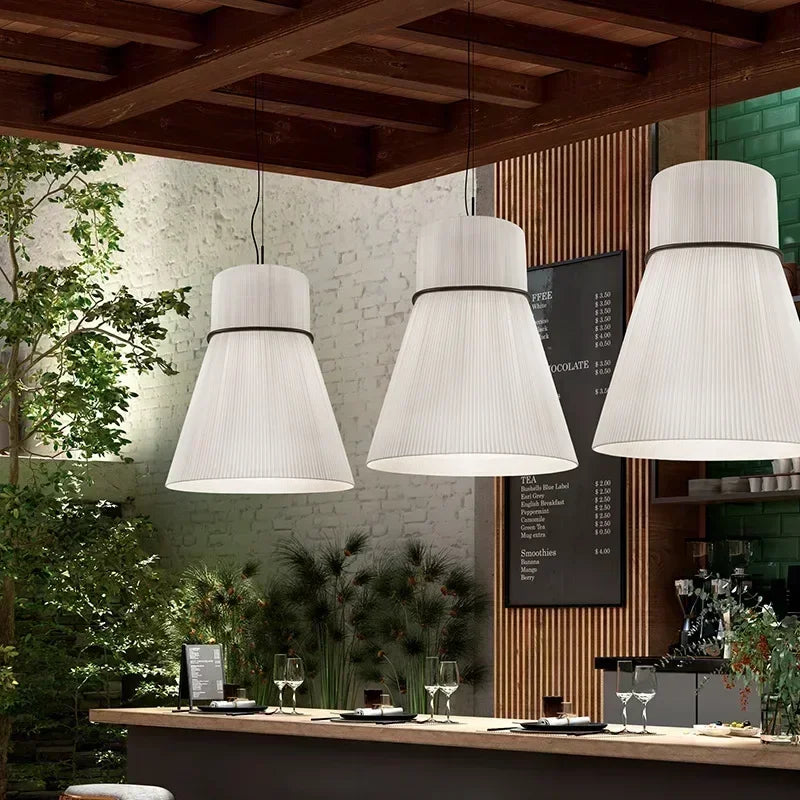 lustre nordique moderne en tissu pour décoration intérieure minimaliste