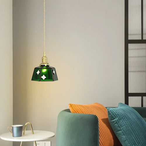 lustre en verre lumineux pour décoration intérieure nordique - vue 4 sur 9