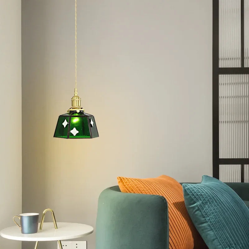lustre en verre lumineux pour décoration intérieure nordique - vue 3 sur 9